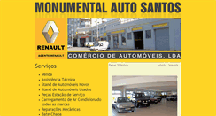 Desktop Screenshot of monumentalautosantos.com