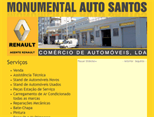 Tablet Screenshot of monumentalautosantos.com